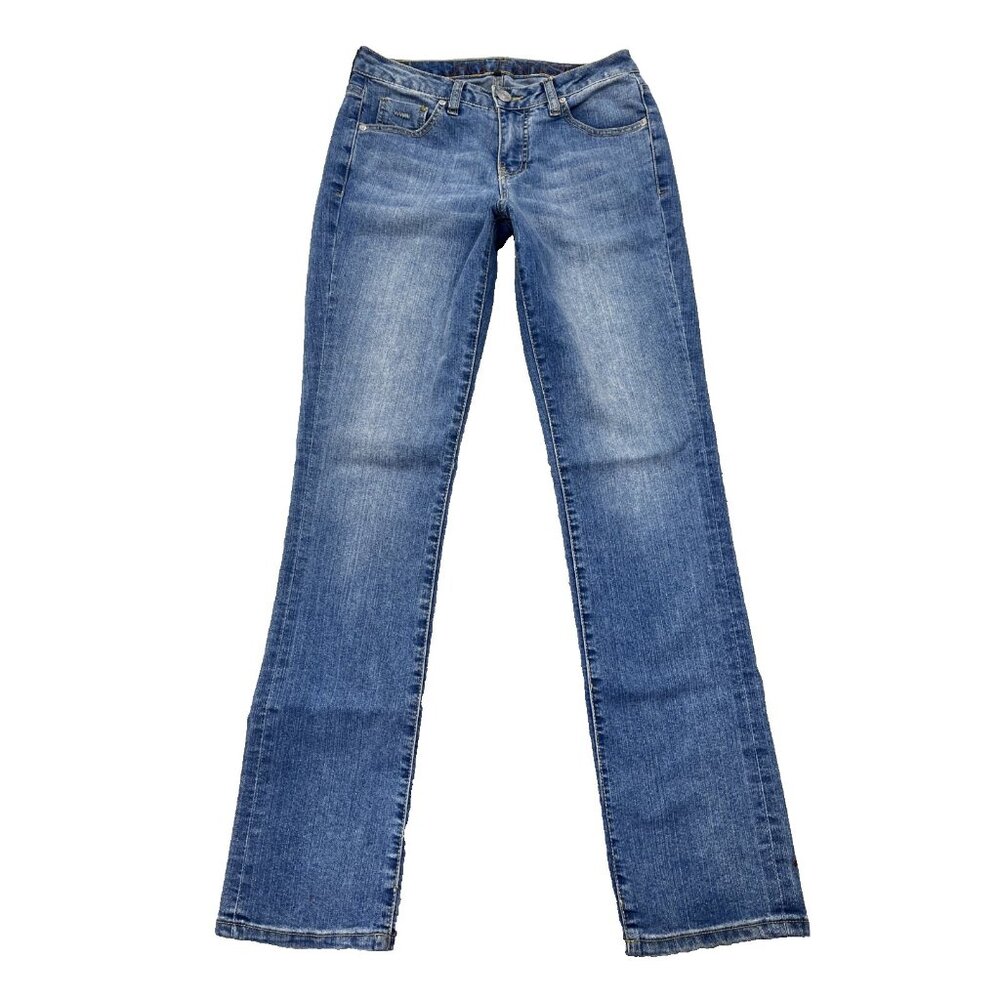 Women's JAG Jeans Medium Wash Straight Leg Denim Western Glove Works Size 4